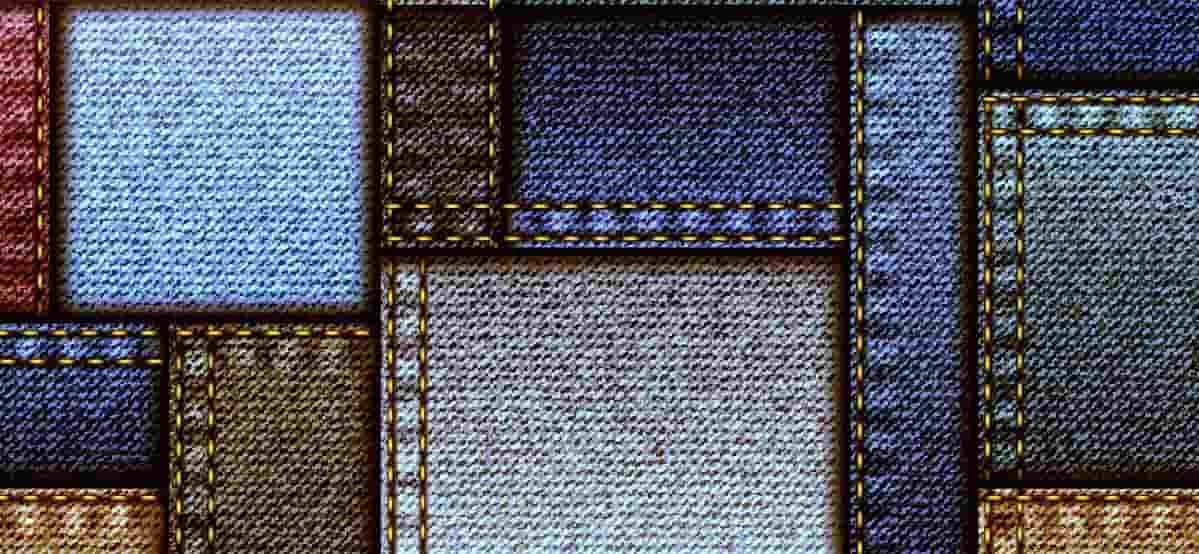 تصویر 2 از پارچه جین مشکی با بافت یک نواخت